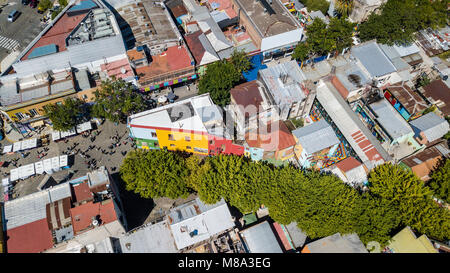 La Boca Caminito - Barrio de La Boca, Buenos Aires, Argentinien Stockfoto