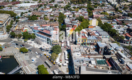 La Boca Caminito - Barrio de La Boca, Buenos Aires, Argentinien Stockfoto