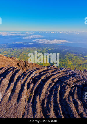 Flanke von Pico Alto auf dem Gipfel des Pico, der Insel Pico, Azoren, Portugal Stockfoto