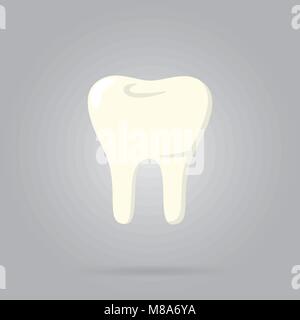 Zahn logo isoliert, Vektor Stock Vektor