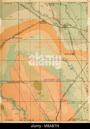 Geologie und Wasserwirtschaft ein Teil der südöstlichen South Dakota (1900) (14584016049) Stockfoto