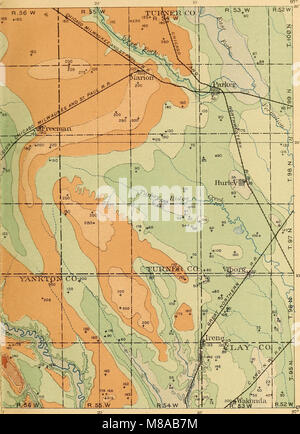 Geologie und Wasserwirtschaft ein Teil der südöstlichen South Dakota (1900) (14584024279) Stockfoto