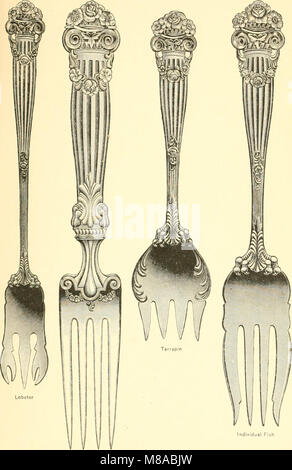 Georgisch - ein Muster von Löffeln, Gabeln und alle anderen Teile der Tabelle Flachbild ware ist teilweise in diesem Buch (1899) (14761503894) Stockfoto