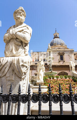 Piazza Pretoria auch als Platz der Schande bekannt. Palermo, Sizilien. Italien Stockfoto