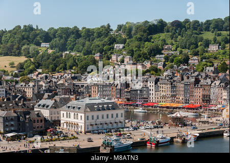 Luftaufnahme von Le Havre in der Normandie Frankreich an einem sonnigen Tag im Sommer Stockfoto