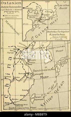 Sterben Postwertzeichen und entwertungen der deutschen postanstalten in den Schutzgebieten und im Auslande (1921) (14744799346) Stockfoto