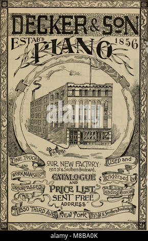 Geschichte der amerikanischen Pianoforte - die technische Entwicklung, und der Handel (1890) (14590940868) Stockfoto