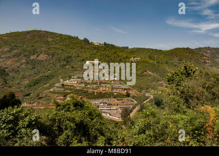 Landwirtschaftliche Flächen in Nilgiris in der Nähe von Ooty, Tamil Nadu, Indien Stockfoto