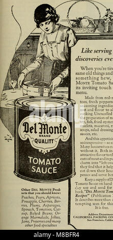 Del Monte Markenqualität in der amerikanischen Küche, 1920 Stockfoto