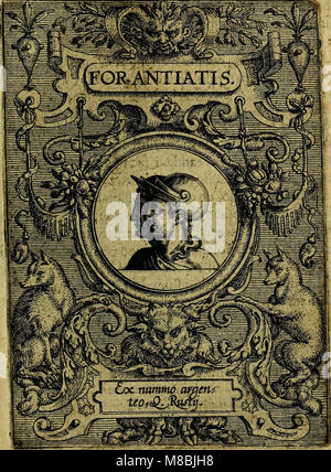 Deorvm dearvmqve Kopf, ex Antiquis numismatibus Abrahami Ortelii collecta et Historica narratione illustrata ein Francisco Sweertio (1602) (14561624717) Stockfoto