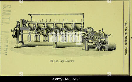 Beschreibender Katalog mit Anweisungen für die Einrichtung, Pflege und Verwendung von Kämmen Maschinen durch in Maschine arbeitet hergestellt - Hersteller von Baumwolle Maschinen, Whitinsville, Mass., USA (1902) (14758229306) Stockfoto