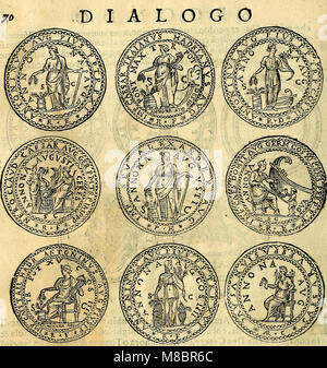 Dialoghi di Don Antonio Agostini archivescovo di Taracona, intorno alle medaglie, inscrittioni und altre Antichità (1625) (14564146569) Stockfoto