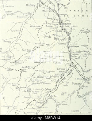 Wörterbuch géographique de la Suisse; publié sous Schirmherrschaft les de la société neuchâteloise de géographie, et sous la Direction de von Charles Knapp, Maurice Borel, cartographe, et de V. Att 0155 Stockfoto