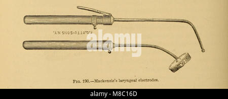 Erkrankungen des Rachens und der Nase; ein Leitfaden für die Diagnostik und Behandlung von Erkrankungen des Rachens, sophagus, Luftröhre, Kehlkopf, und Nares (1879) (14589640980) Stockfoto