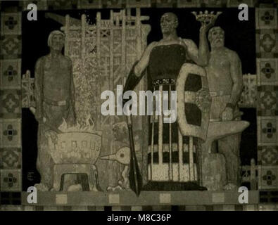 Fritz Erler - Eisen. Wandgemälde auf der Ausstellung München 1908 Stockfoto