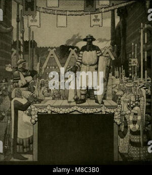 Fritz Erler - Ausschnitt aus den Wandbildern im Festsaal des Neuen Rathauses in Hannover, 1913 (2) Stockfoto