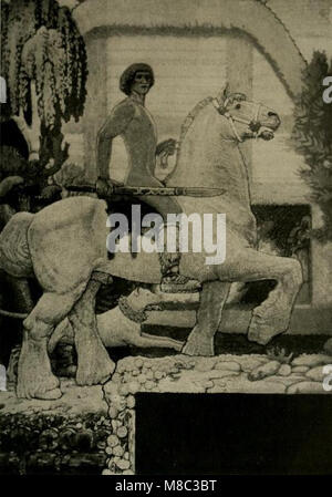 Fritz Erler - Ausschnitt aus den Wandbildern im Festsaal des Neuen Rathauses in Hannover, 1913 (4) Stockfoto