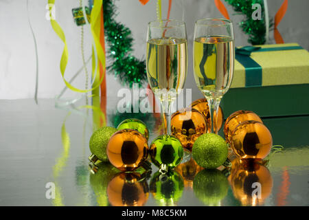 Frohe Weihnachten und glückliches neues Jahr Stockfoto