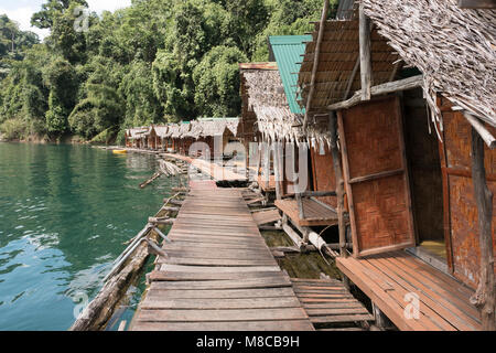 Hausboote, Khao Sok National Park thailand Stockfoto