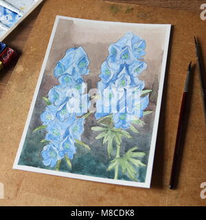 Carmichael Blumen Aquarell Stockfoto