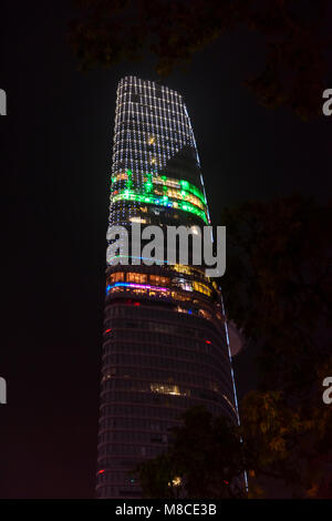 Bitexco Financial Tower, einem 64 stöckigen Hochhaus in Ho Chi Minh City (Saigon), Vietnam Stockfoto