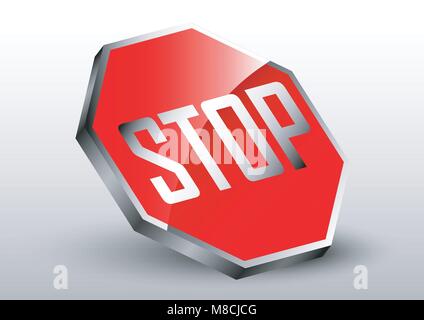 Design Vector von isometrischen street sign Stock Vektor