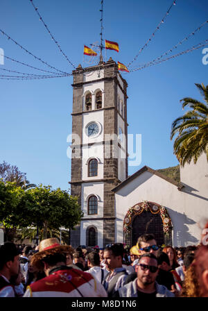 Romeria de Tegueste, traditionelle Straßenfest, Tegueste, Teneriffa, Kanarische Inseln, Spanien Stockfoto