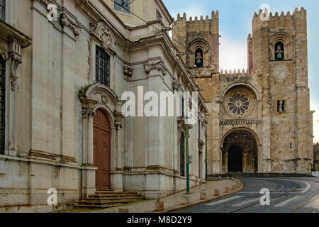 Lissabon Se, die Kathedrale von Santa Maria Stockfoto