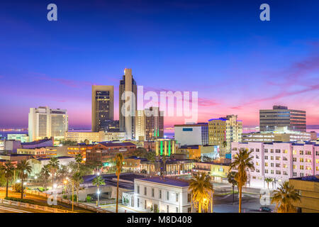 Corpus Christi, Texas, USA die Skyline in der Dämmerung. Stockfoto