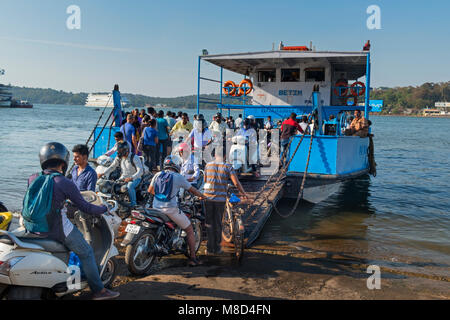 Betim Fähre Panjim Goa Indien Stockfoto
