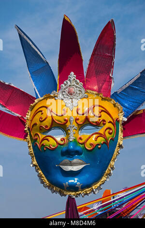 Goa Karneval Maske Margao Goa Indien Stockfoto