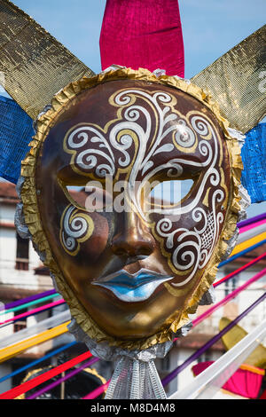 Goa Karneval Maske Margao Goa Indien Stockfoto