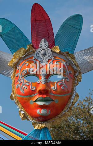 Goa Karneval Maske Margao Goa Indien Stockfoto