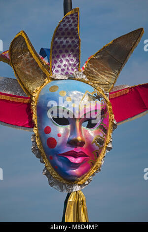 Goa Karneval Maske Margao Goa Indien Stockfoto