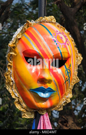 Goa Karneval Maske Margao Goa Indien Stockfoto