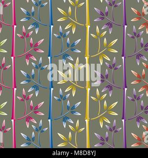 Vektor-Illustration von bunten Bambus Hintergrund Stock Vektor