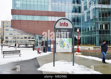 Blick auf dem Campus der Universität von Ottawa in der nähe der Universitäts Platz in Ottawa, der Hauptstadt Kanadas Stockfoto