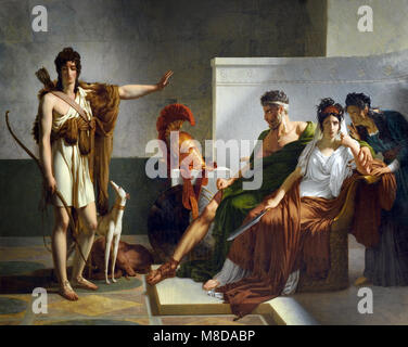 Phaedra und Hippolyte von Pierre Narcisse Guerin 1774-1833 Frankreich, Französisch, (Phèdre (ursprünglich Phèdre et Hippolyte) ist ein französischer dramatischen Tragödie in fünf Akten in alexandrine Vers geschrieben von Jean Racine, zuerst 1677 im Theater des Hôtel de Bourgogne in Paris durchgeführt. ) Stockfoto