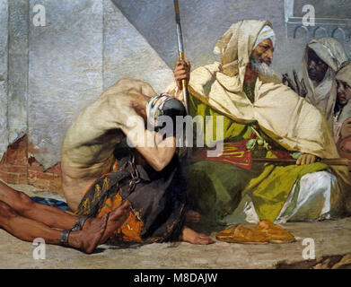 Marokkanische Gefangene 1875 Jean Joseph Benjamin Constant - Benjamin Constant 1845 - 1902 Frankreich, Französisch, Stockfoto