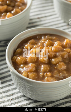 Hausgemachte Brazlian Canjica Hominy Milchreis mit Zimt Stockfoto