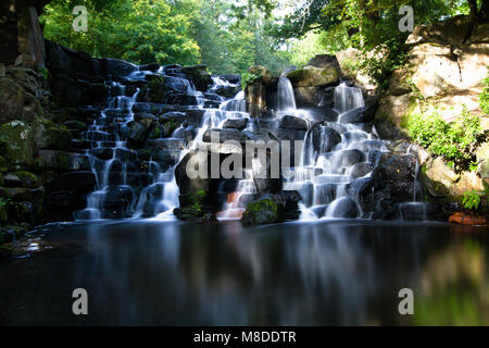 Cascade Wasserfälle am Virginia Waters Windsor Great Park Stockfoto