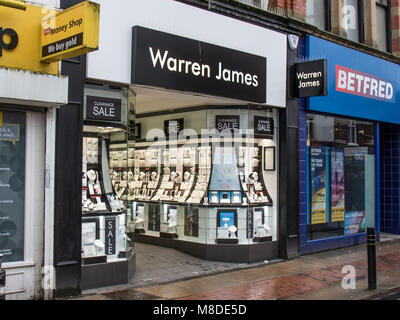 Warren James, Leigh Lancashire Stockfoto