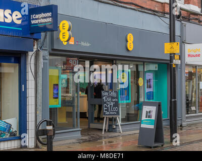 EE, Bradshawgate, Leigh Lancashire Stockfoto