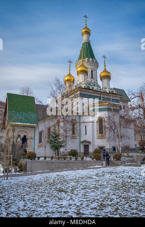SOFIA, Bulgarien - Januar 01, 2016: Kirche St. Nikolaus in Sofia, Bulgarien am 01 Januar 2017 in Sofia Stockfoto