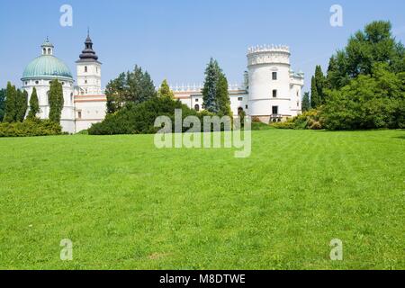 Das Schloss im Stil der Renaissance in Krasiczyn, Polen Stockfoto