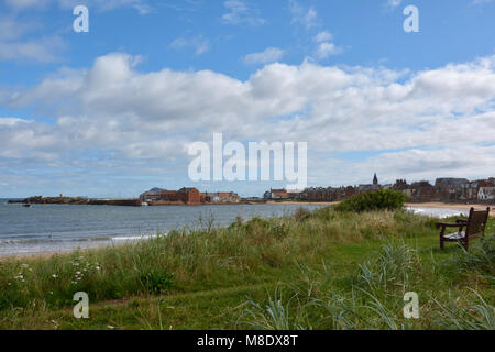 Blick Richtung Sailing Club North Berwick Stockfoto