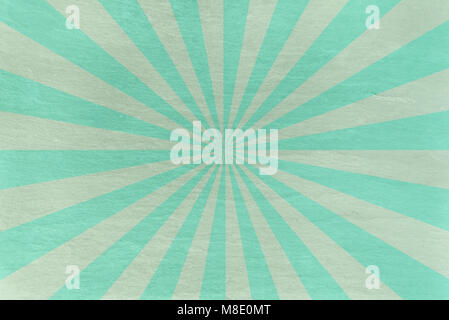 Aqua und Mintgrün schiefer Hintergrund - mit retro Starburst in wechselnden Streifen - abstrakte Pastell stone Hintergrund Stockfoto