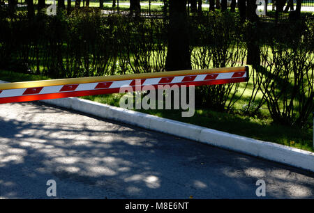 Barriere Tor Automatisches System für die Sicherheit. Stockfoto