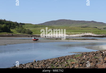 Bucht von Laig bei Ebbe Insel Eigg Schottland Mai 2012 Stockfoto