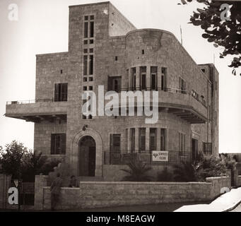 1943 - Jerusalem, Palästina (Israel) - moderne Architektur, neue Gebäude Stockfoto